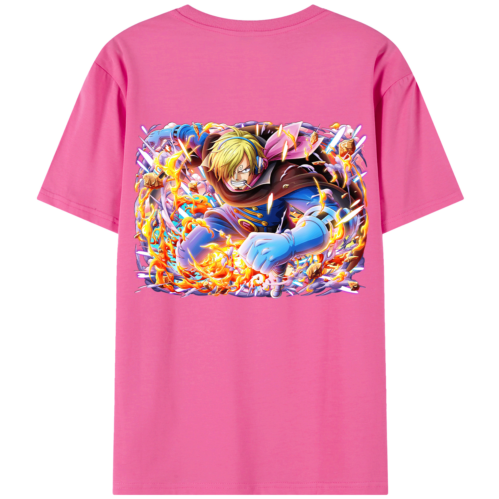 （画像用） ワンピース サンジ ONE PIECE Sanji レディース半袖Tシャツ(バックプリント)